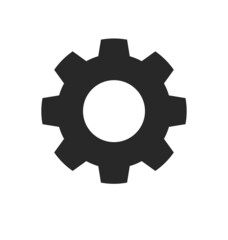 simple gear cog service settings icon