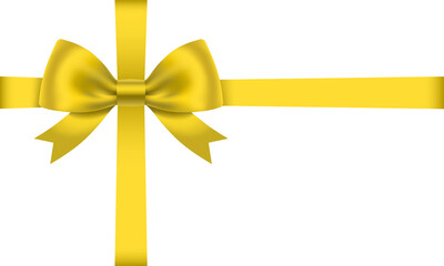 リボン　プレゼント　黄色　高級感　飾り　贈り物　素材