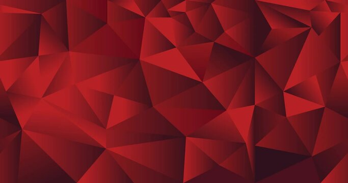 Horizontal moving red diamond background design, abstract triangle with color grading