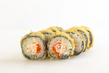 Japanese tempura roll with fish