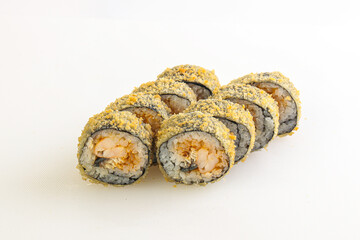 Japanese tempura roll with fish