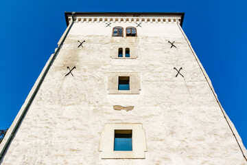 Fototapeta na wymiar Exterior of the Lotrscak Tower in Zagreb, Croatia, Europe