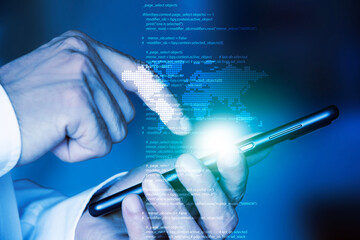 mano, dito, tecologia, informatica, comunicazione