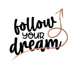 Woman quote. Inspirational Girly Quote Typography.