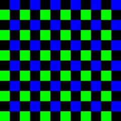 Checkered pattern. Harmonious interweaving of multicolored stripes. Great for decorating fabrics, textiles, gift wrapping, printed products, advertising, scrapbooking. Black, blue and green stripes.