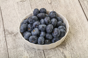 Ripe sweet tasty blueberries heap