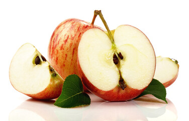 Royal Gala Apple - Fruits on white Background Isolated