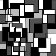 monotone grey white and black color geometric illustration background, graphic wallpaper art decoration