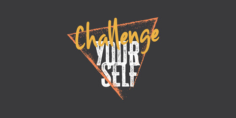 inspirational quote typography poster. Quotes on chalkboard.