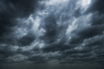 Dark clouds before a thunder-storm