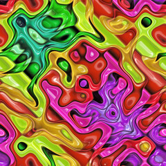 Wavy rainbow background