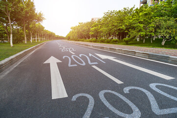 City street with Number 2020 to 2025