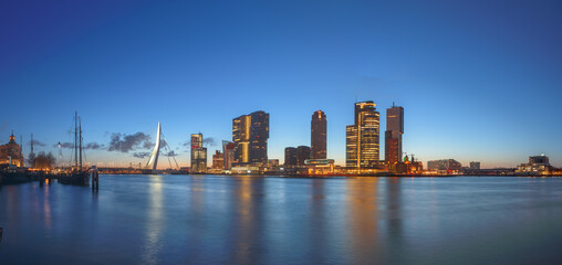 Fototapeta na wymiar Rotterdam, Netherlands, City Skyline