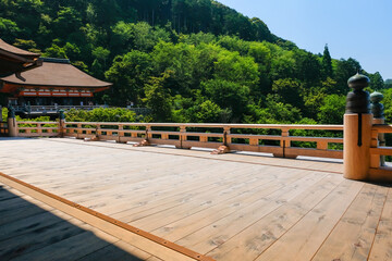 Fototapeta premium 京都市 清水寺 清水の舞台と奥之院