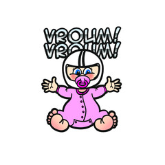 Bébé motarde fille