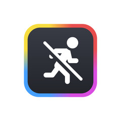 Obraz premium Do Not Enter - Sticker