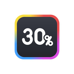 30% - Sticker