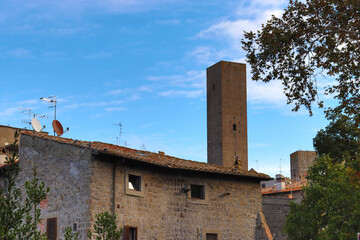 Fototapeta premium Viterbo San Pellegrino district Lazio Italy Italy