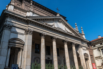 Chisea di San Filippo Neri is a late-Baroque style, Turin, region of Piedmont, Italy. 