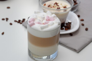 dessert with whipped cream