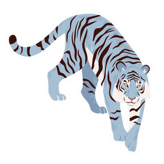 Blue or aquatic tiger illustration