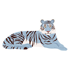 Blue or aquatic tiger illustration