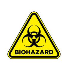 biohazard quarantine zone symbol yellow triangle