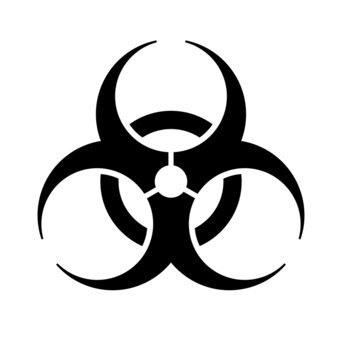 biohazard symbol classic