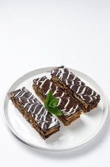 Traditional Chocolate Millefoglie or French mille-feuille