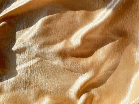 beautiful beige silk fabric. aesthetic background