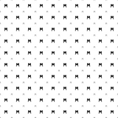 Square seamless background pattern from geometric shapes are different sizes and opacity. The pattern is evenly filled with black women's jacket symbols. Vector illustration on white background