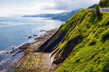 View of the coast of Deva, Guipuzqua