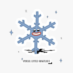 Special Little Snowflake Greeting Card