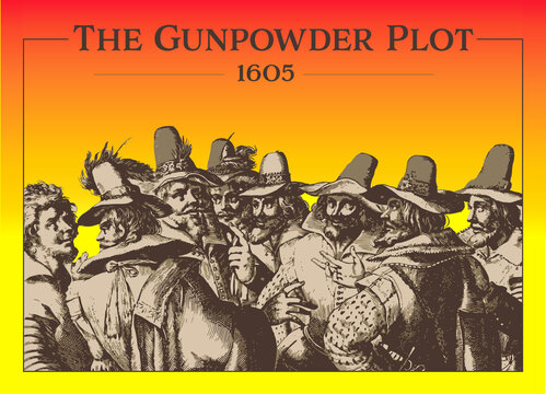 The Gunpowder Plot, Guy Fawkes, Robert Catesby, Thomas Percy. 1605 - 5th November - Bonfire Night