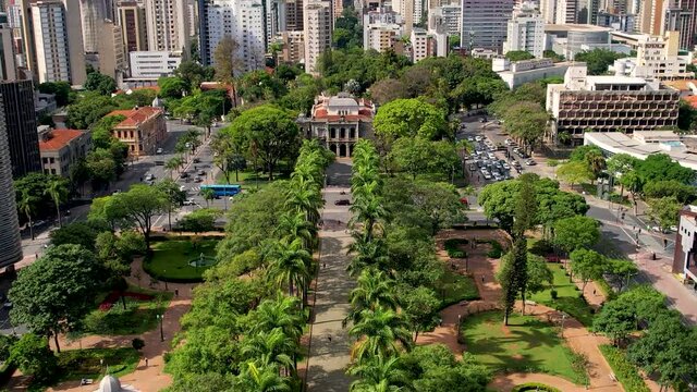 Government place of Freedom square at downtown in Belo Horizonte, Brazil. Government place of Freedom square at downtown in Belo Horizonte, Brazil. Government place of Freedom square at downtown.