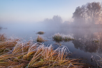 fog on the river