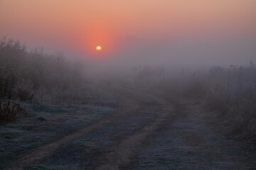 Road to sunrise