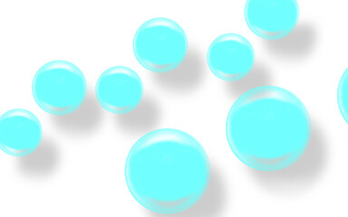 Blue bubble with shadow