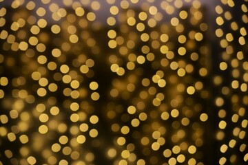 Golden christmas lights blur background