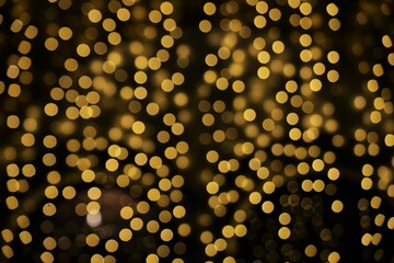 Golden christmas lights blur background