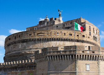 Fototapeta na wymiar Castel Sant'Angelo in Rome, Italy, 2021