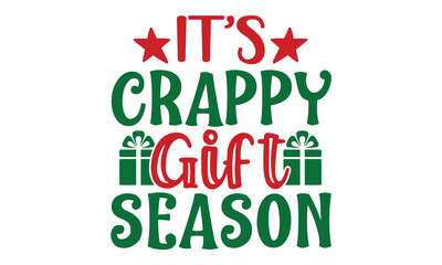 Fototapeta premium Calligraphic Inscription Decorated with Golden Stars and Beads, Happy New Year lettering template, Winter holidays related typographic quote, Vector vintage illustration, Monochrome greeting card or i