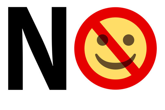no smiley face