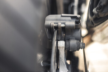 Motorrad Bremsbeläge hinten Kontrolle