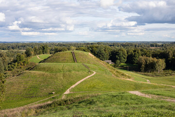 Fototapeta na wymiar Medvegalis mound in Lithuania, Silale district
