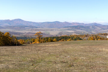 Autumn landscape of Cherna Gora (Monte Negro) mountain, Bulgaria