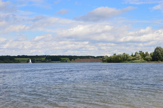 Beautiful landscape at Rothsee in Germany 