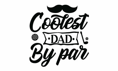 Calligraphy illustration isolated on white background, Elegant gratitude postcard for father in black and white, vector