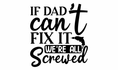 Typography for Father's Day badges, postcard,  prints, Father's Day greeting lettering with crown, Vector Illustration