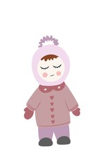 little girl,sweet girl, girl in winter, girl in hat, girl on holiday, christmas girl